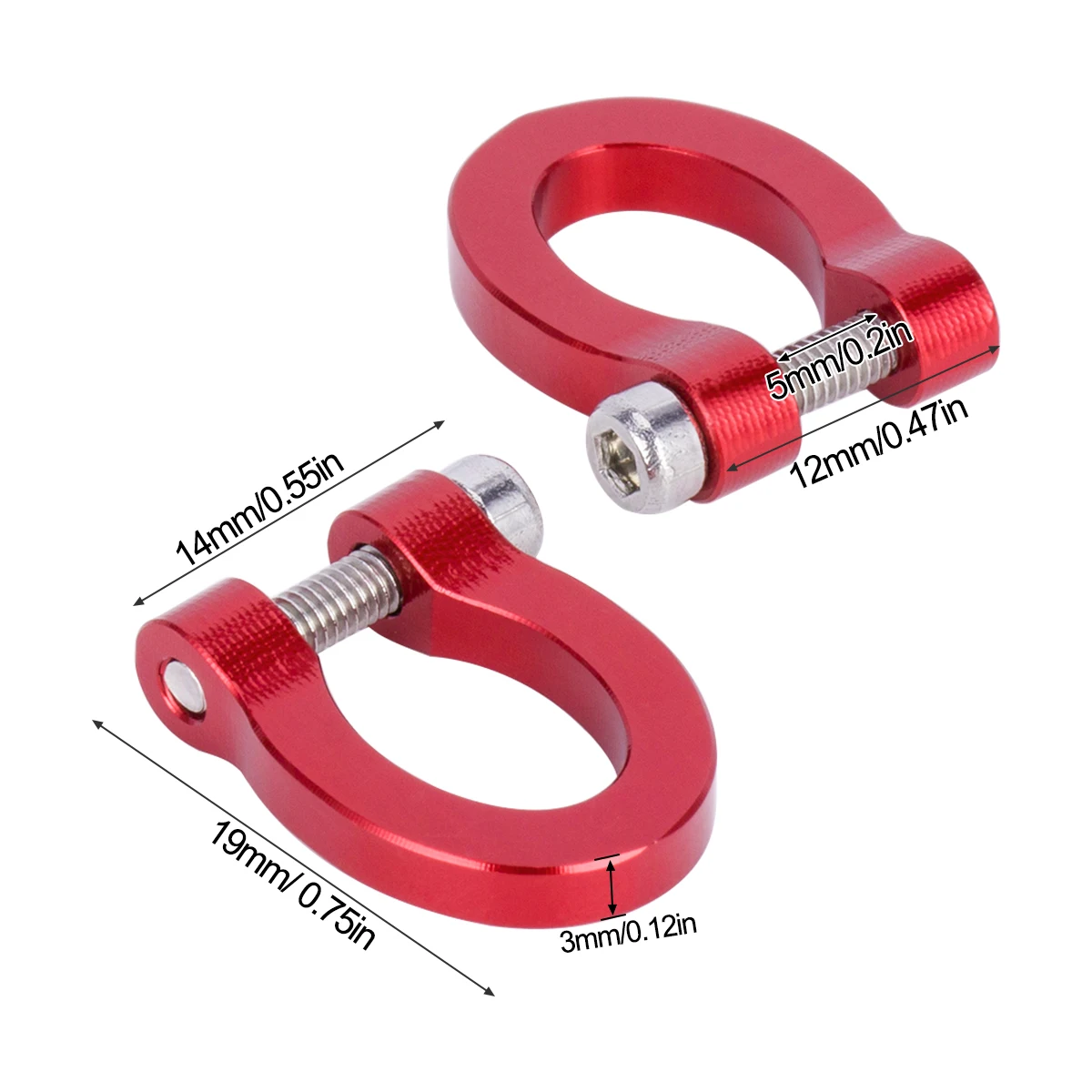 CNC Aluminum Bumper D-ring Tow - Rc Hobby Racing ulasan dan harga