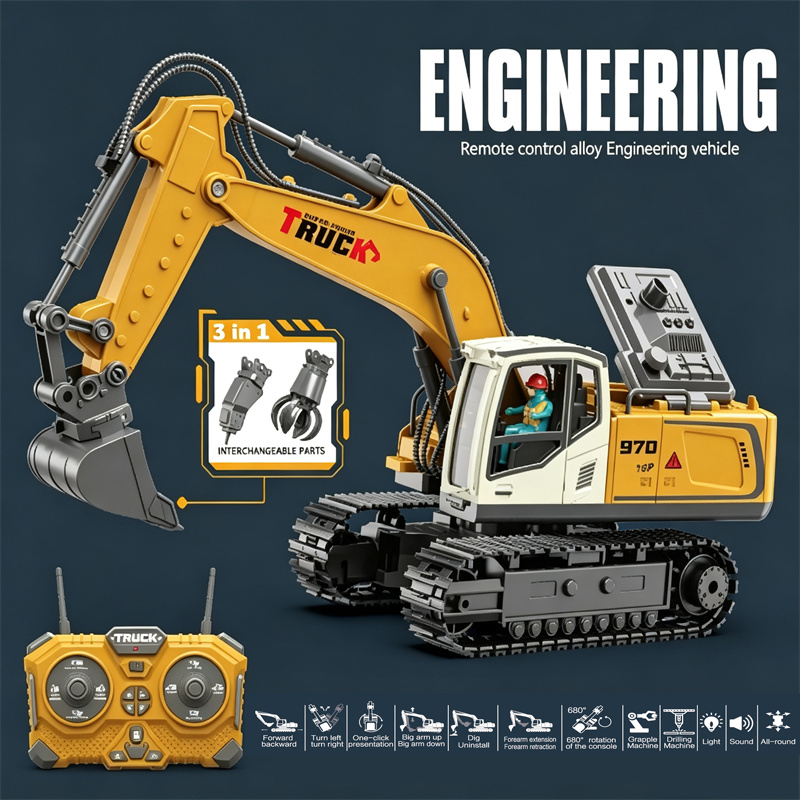 17/19 CH Remote Control Excava - Rc Excavator Hobby ulasan dan harga