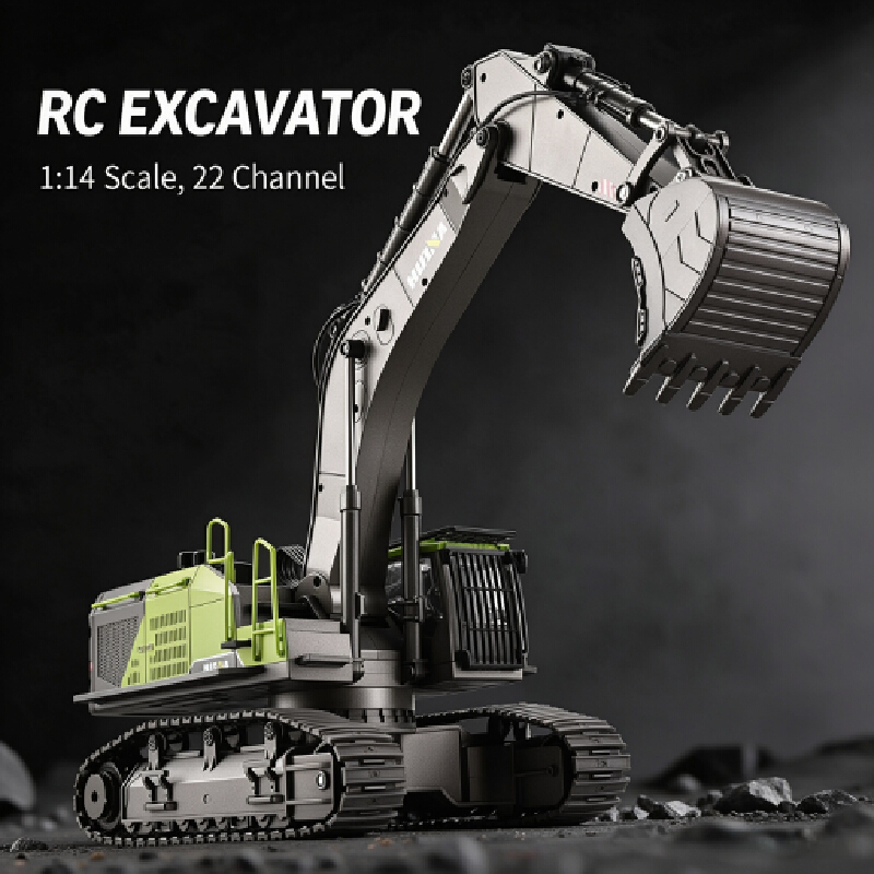 Huina 593 28ch 1:14 Alloy Rc E - Rc Excavator Hobby ulasan dan harga