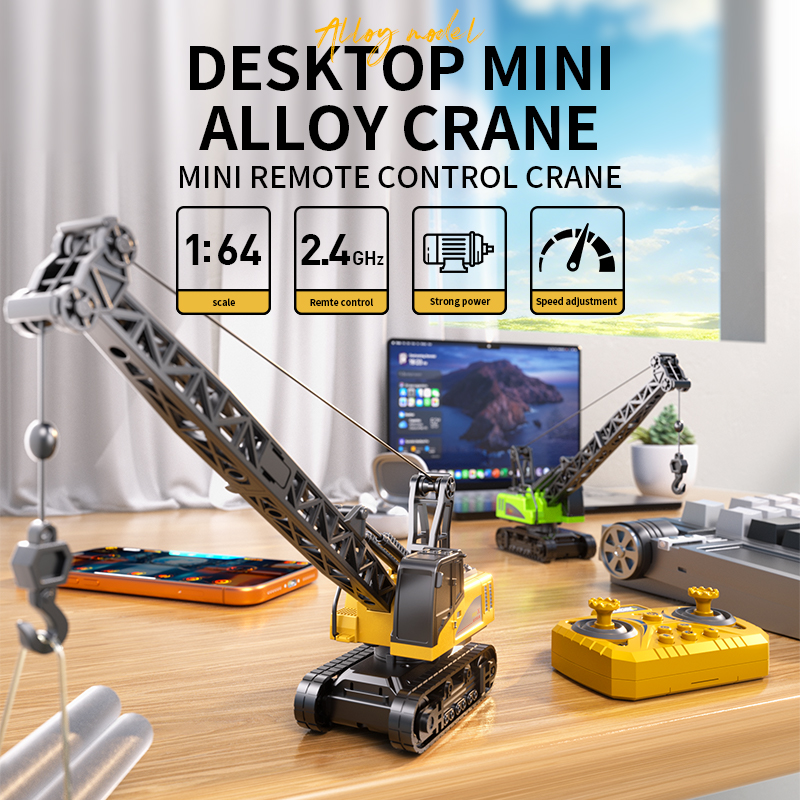 1:64 Alloy Mini Desktop RC Con - Rc Excavator Hobby ulasan dan harga
