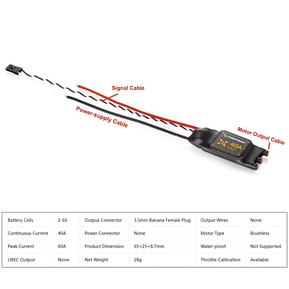 Hobbywing XRotor 40A Brushless - Rc Hobby Wing ulasan dan harga