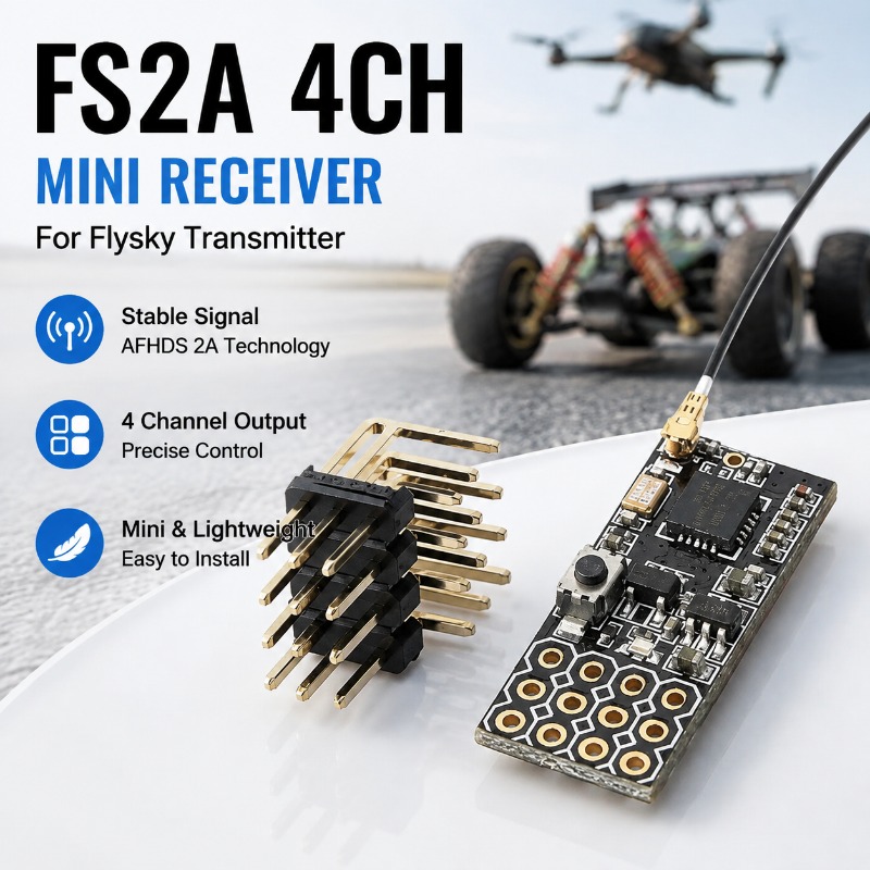 FS FS2A-4CH 4 Channel PWM Rece - Rc Hobby Wing ulasan dan harga
